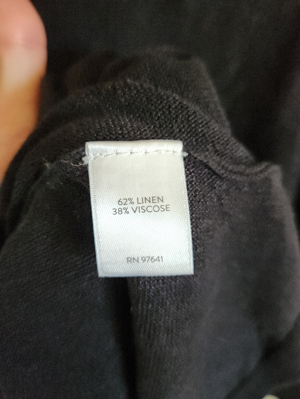 J. Jill Lightweight Crewneck Sweater 3/4 Sleeve Gray Linen Viscose Small - Picture 4 of 5